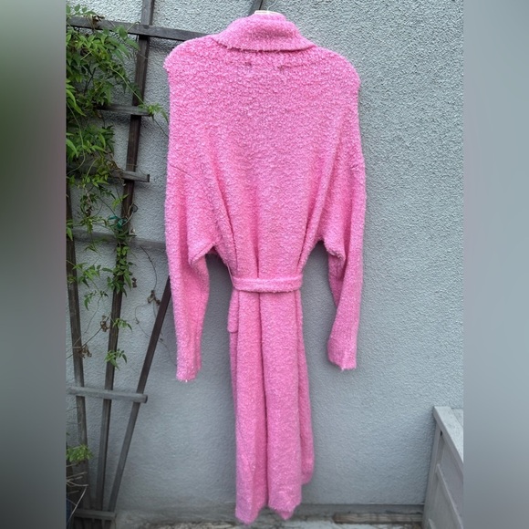 SER.O.YA RUE BOUCLE CARDIGAN in Rose Bloom - Picture 9 of 10